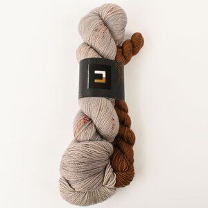 Dyed by Delz Sparkle Yarn Sock Set Merino Wool Nylon Hand-Dyed Mysterious Crow